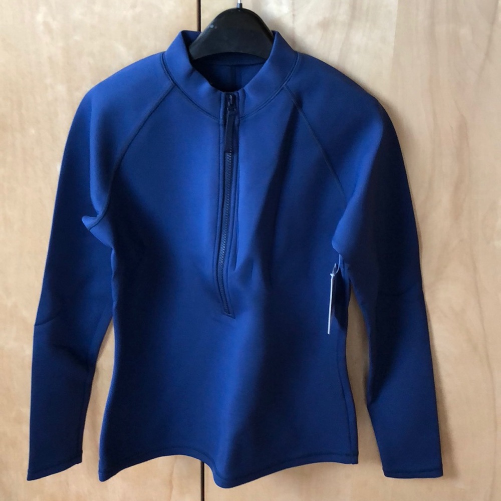J Crew HP 🎉✨ thick neoprene SPF50 rash guard swim top NWT - Picture 2 of 7